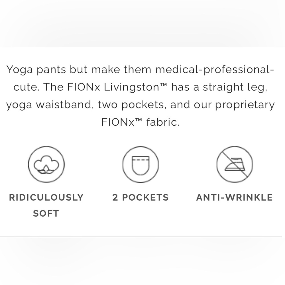 Figs Charcoal Livingston Basic Stretch Fabric Pan… - image 7